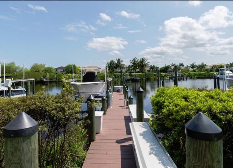 Stuart real estate dock from your backdoor.