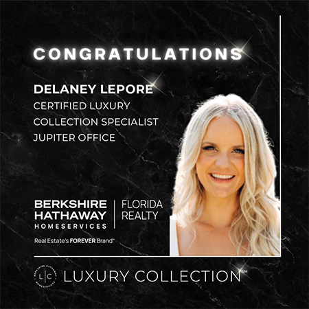 Berkshire Hathaway HomeServices Florida Realty Luxury Collection Specialist - Delaney Lepore